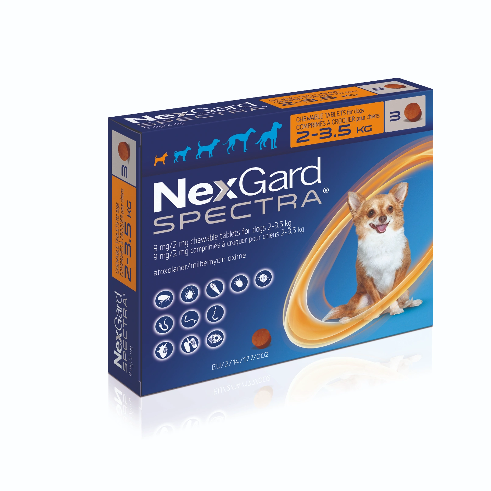 NexGard-Spectra for extra small dogs 2-3.5kg dog